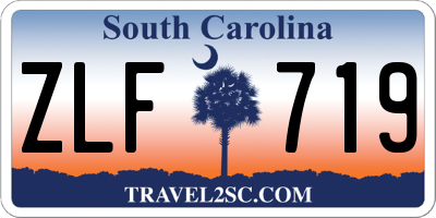 SC license plate ZLF719
