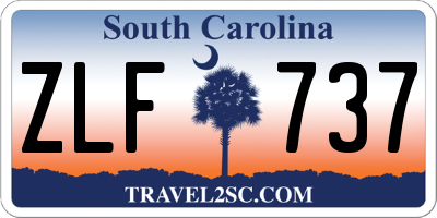 SC license plate ZLF737
