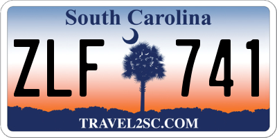 SC license plate ZLF741
