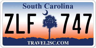 SC license plate ZLF747