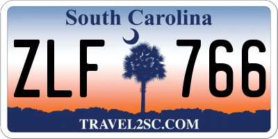 SC license plate ZLF766