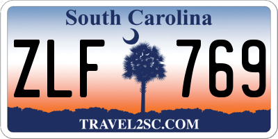 SC license plate ZLF769