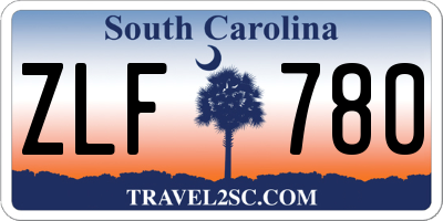 SC license plate ZLF780