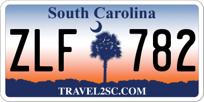 SC license plate ZLF782