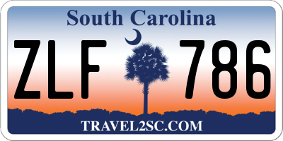 SC license plate ZLF786