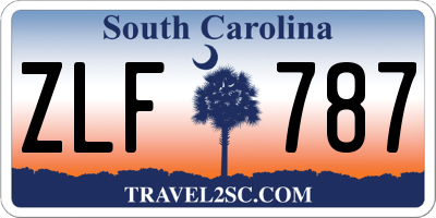 SC license plate ZLF787