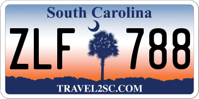 SC license plate ZLF788