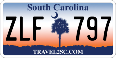 SC license plate ZLF797
