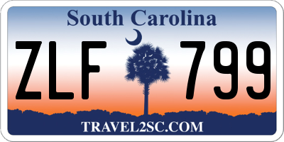 SC license plate ZLF799