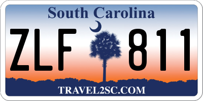 SC license plate ZLF811