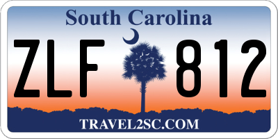 SC license plate ZLF812