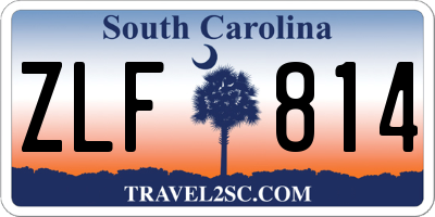 SC license plate ZLF814
