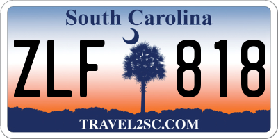 SC license plate ZLF818