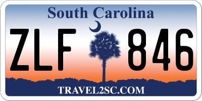 SC license plate ZLF846