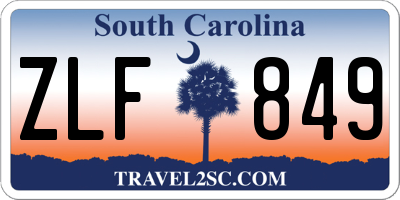 SC license plate ZLF849