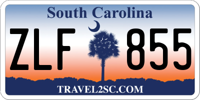 SC license plate ZLF855
