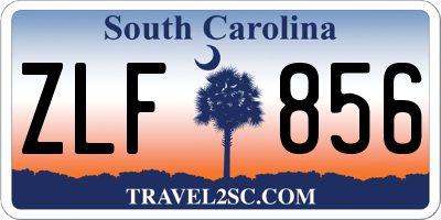 SC license plate ZLF856