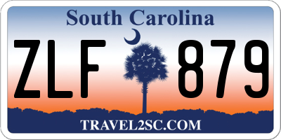 SC license plate ZLF879