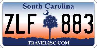 SC license plate ZLF883