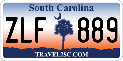 SC license plate ZLF889