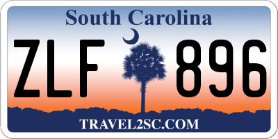 SC license plate ZLF896