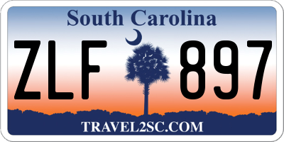 SC license plate ZLF897