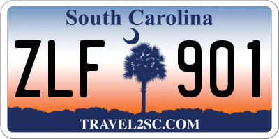 SC license plate ZLF901