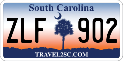 SC license plate ZLF902
