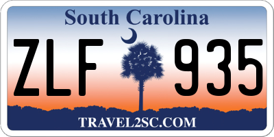 SC license plate ZLF935