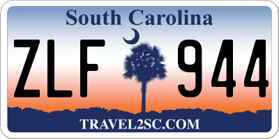 SC license plate ZLF944