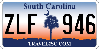 SC license plate ZLF946