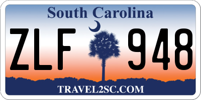 SC license plate ZLF948