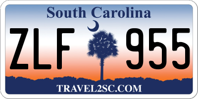 SC license plate ZLF955