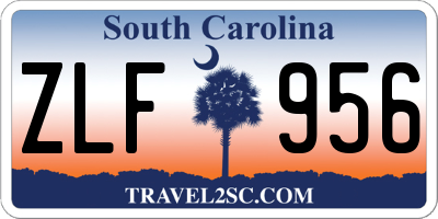 SC license plate ZLF956
