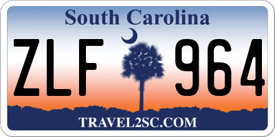 SC license plate ZLF964