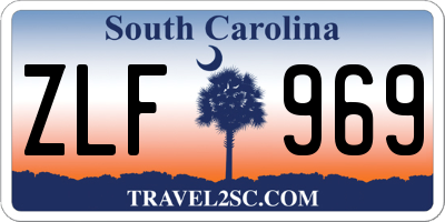 SC license plate ZLF969