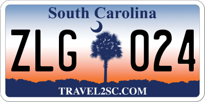 SC license plate ZLG024