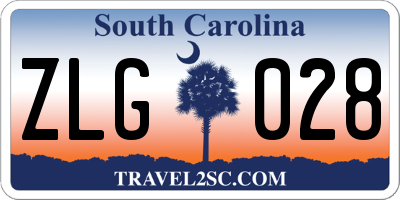SC license plate ZLG028
