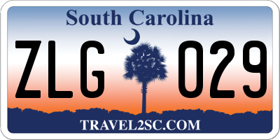 SC license plate ZLG029