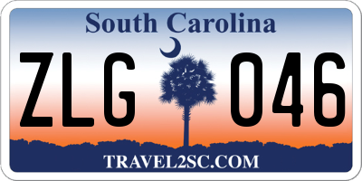 SC license plate ZLG046