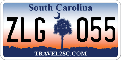 SC license plate ZLG055