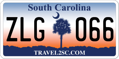 SC license plate ZLG066