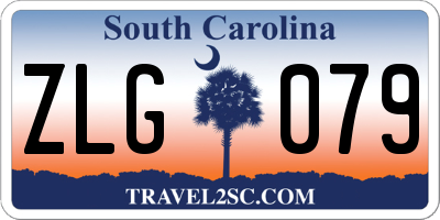 SC license plate ZLG079