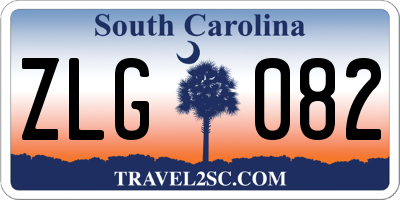 SC license plate ZLG082