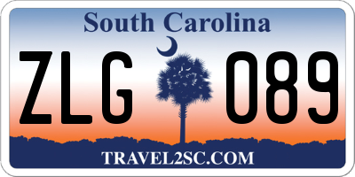 SC license plate ZLG089