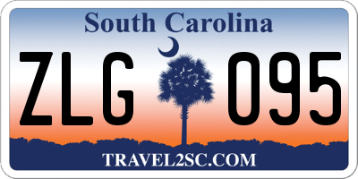 SC license plate ZLG095