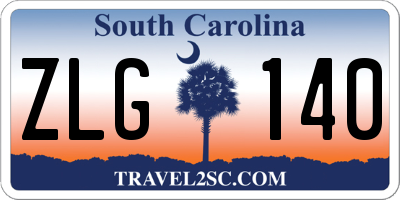 SC license plate ZLG140