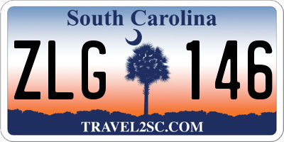 SC license plate ZLG146