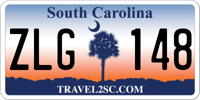 SC license plate ZLG148