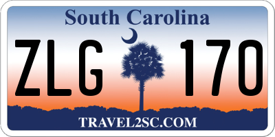 SC license plate ZLG170